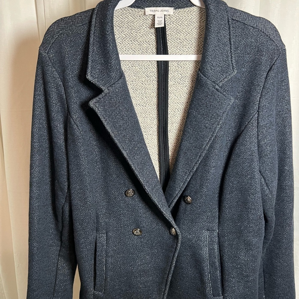 Tribal Jeans Navy Blue Blazer